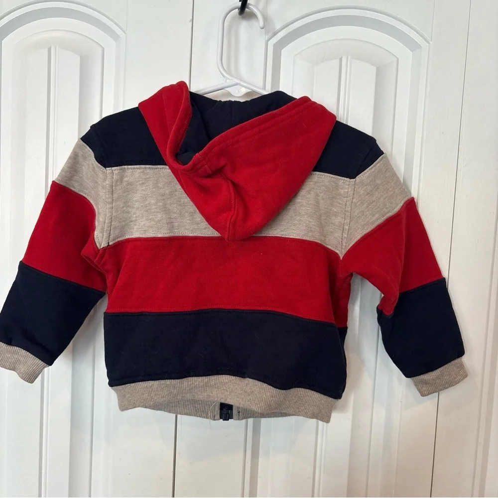 Nautica Stripe Zip Up Jacket Size 24‎ Months
